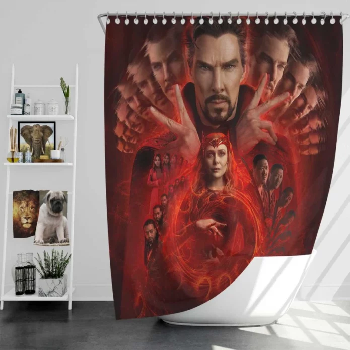 Doctor Strange in the Multiverse of Madness Movie Bath Shower Curtain