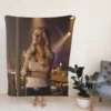 Drive Angry Movie Amber Heard Fleece Blanket