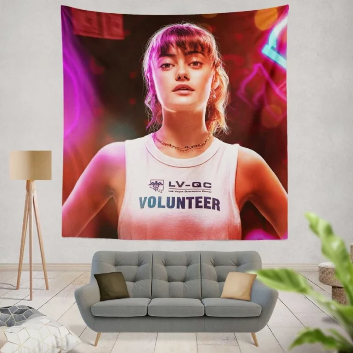 Ella Purnell as Kate Ward in Army of the Dead Movie Wall Hanging Tapestry