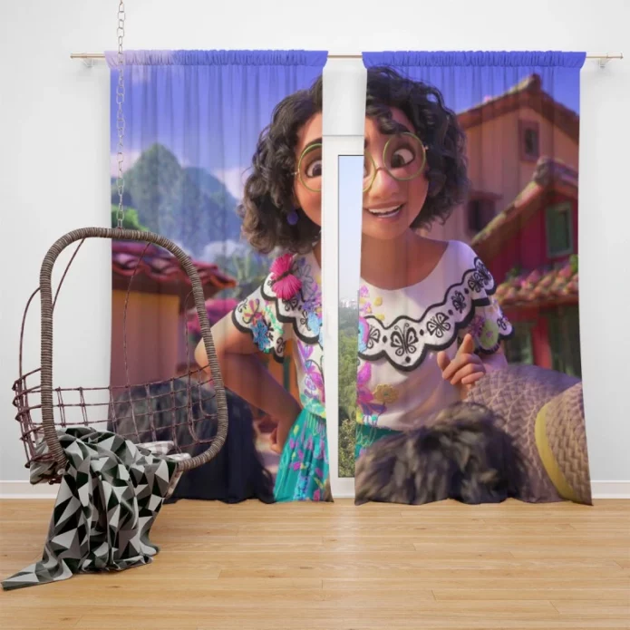 Encanto Movie Mirabel Madrigal Disney Window Curtain