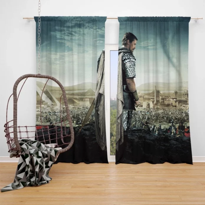 Exodus Gods and Kings Movie Christian Bale Window Curtain