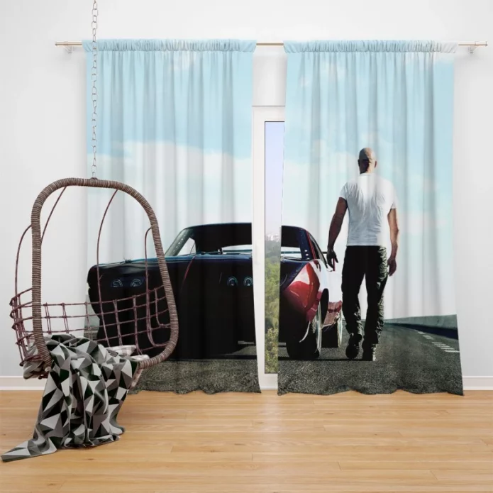 Fast & Furious 6 Movie Dominic Toretto Window Curtain