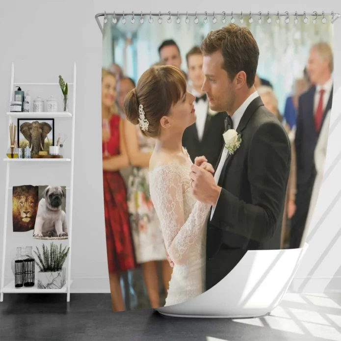 Fifty Shades Freed Movie Wedding Scene Bath Shower Curtain