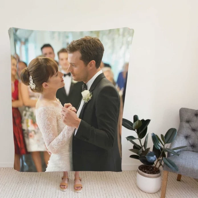 Fifty Shades Freed Movie Wedding Scene Fleece Blanket