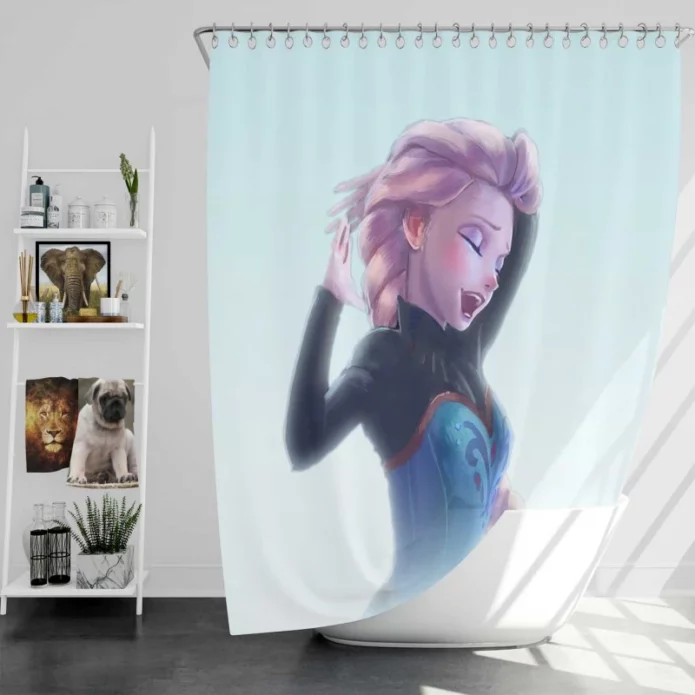 Frozen Children Film Elsa Bath Shower Curtain