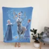 Frozen Movie Disney Elsa and Anna Fleece Blanket