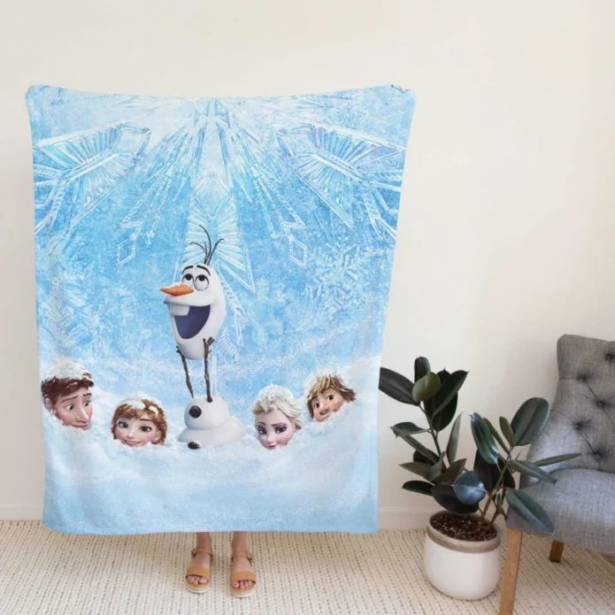 Frozen Movie Poster Fleece Blanket