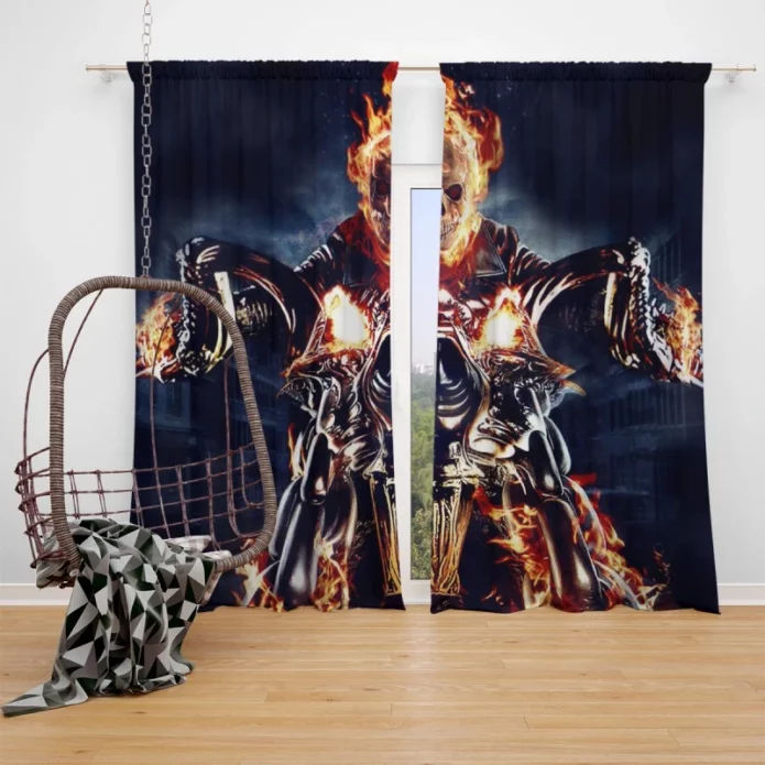 Ghost Rider Movie Window Curtain