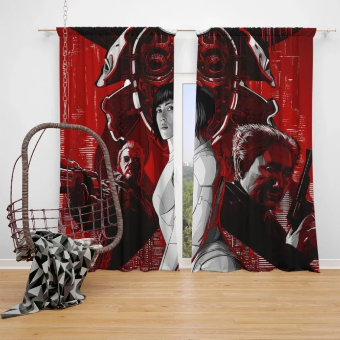 Ghost in the Shell Movie Scarlett Johansson Window Curtain