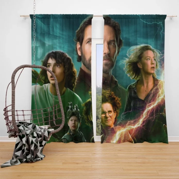 Ghostbusters Afterlife Movie Finn Wolfhard Window Curtain