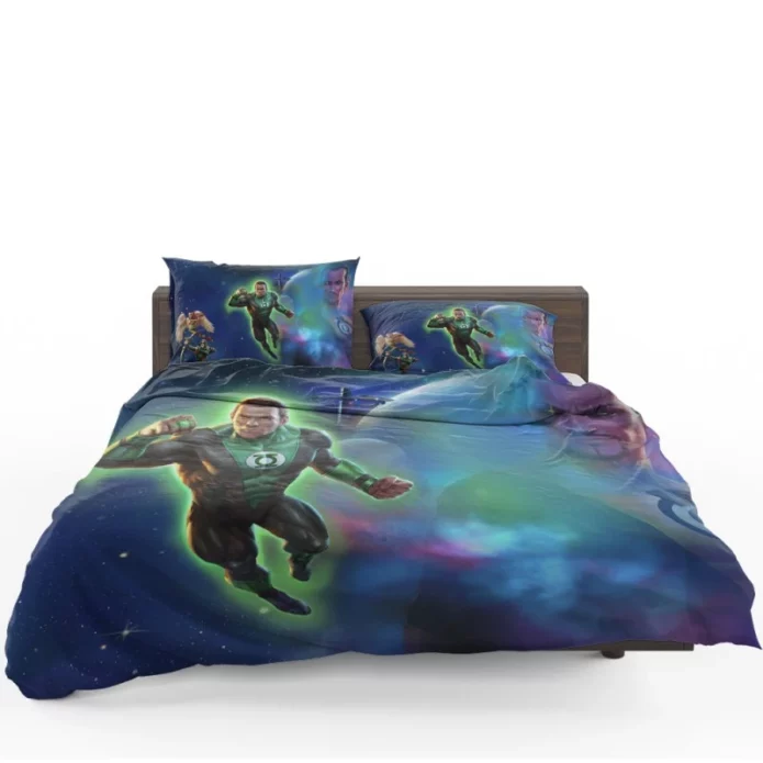 Green Lantern Beware My Power Movie John Stewart Bedding Set