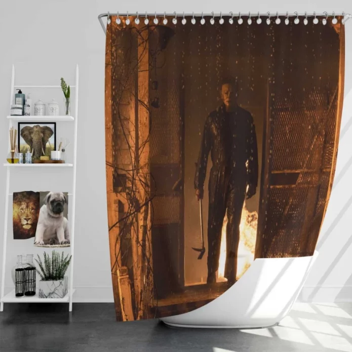 Halloween Kills Movie Michael Myers Bath Shower Curtain