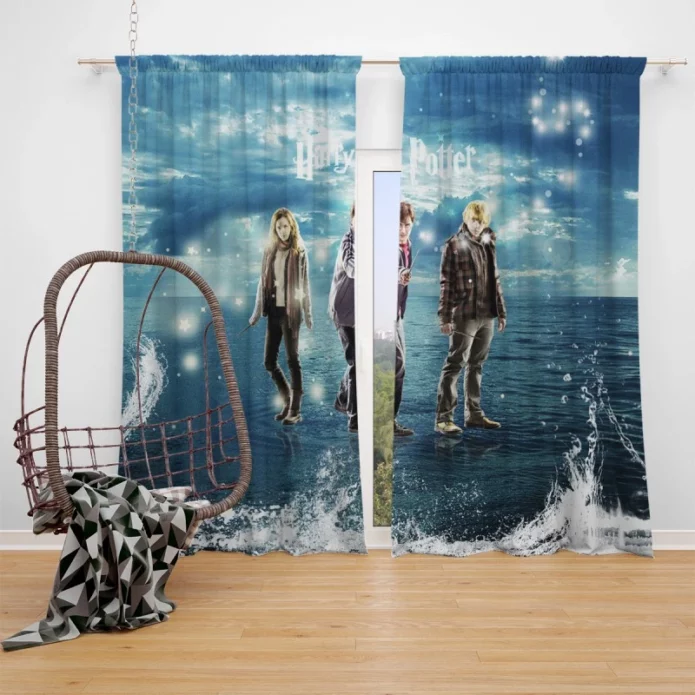 Harry Potter Movie Ron and Herione Window Curtain