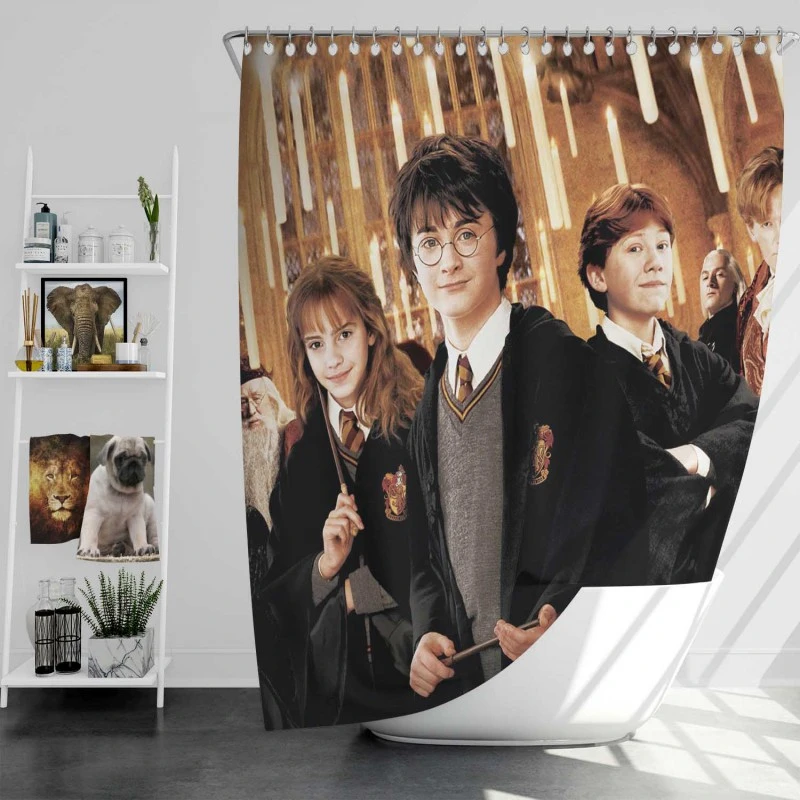 Harry Potter And The Chamber Of Secrets Movie Bath Shower Curtain