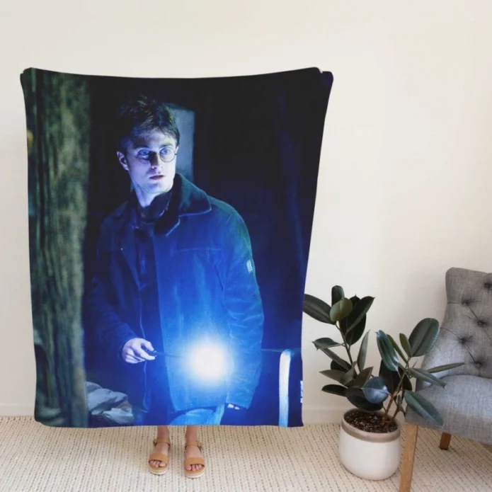 Harry Potter and the Deathly Hallows Movie Daniel Radcliffe Fleece Blanket