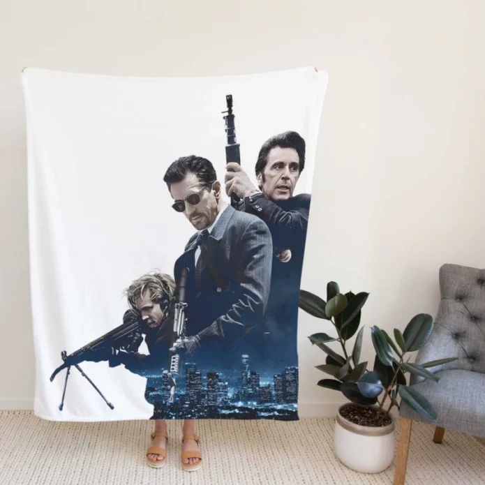 Heat Movie Val Kilmer Robert De Niro Fleece Blanket