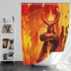 Hellboy Movie David Harbour Bath Shower Curtain