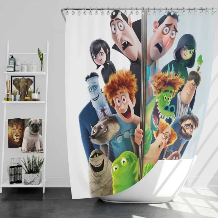 Hotel Transylvania Transformania Kids Movie Bath Shower Curtain