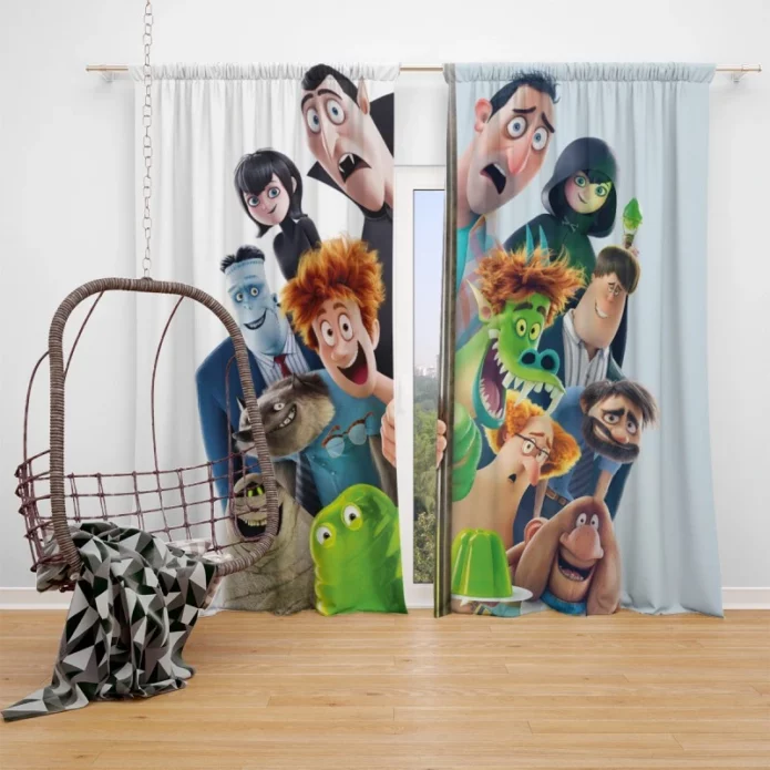 Hotel Transylvania Transformania Kids Movie Window Curtain