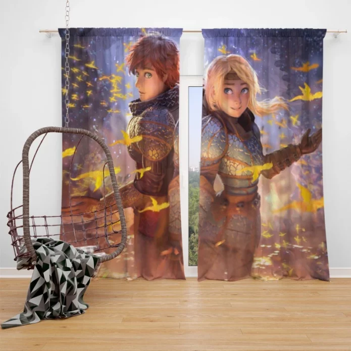 How to Train Your Dragon The Hidden World Movie Window Curtain