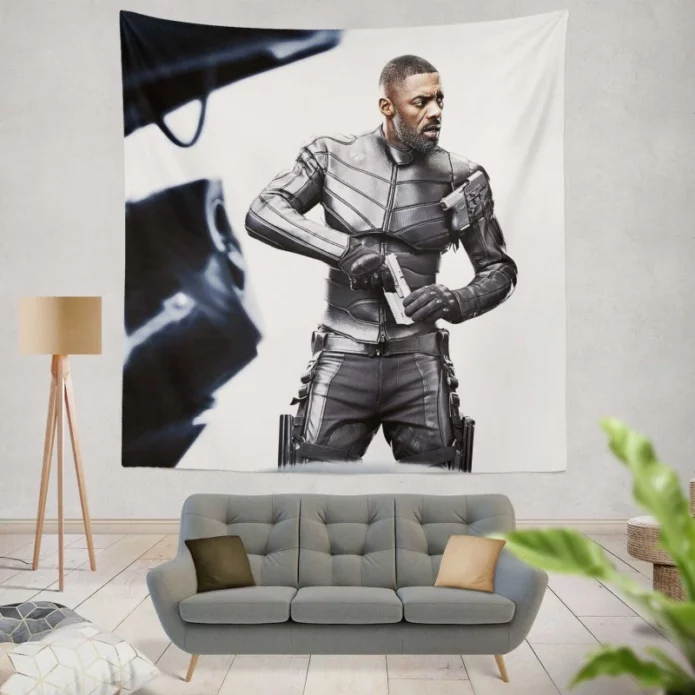 Idris Elba in Fast & Furious Presents Hobbs & Shaw Movie Wall Hanging Tapestry