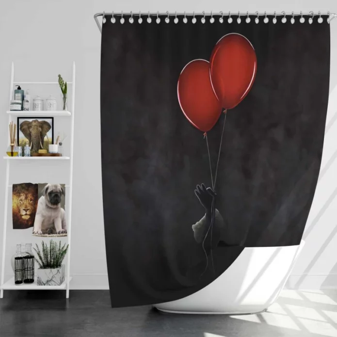 It Chapter 2 Two Pennywise Horror Movie Bath Shower Curtain