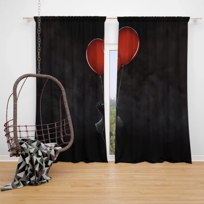 It Chapter 2 Two Pennywise Horror Movie Window Curtain