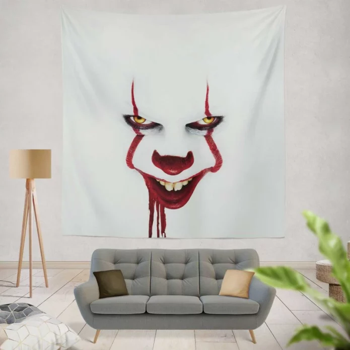 It Chapter Two Film Pennywise White Wall Hanging Tapestry