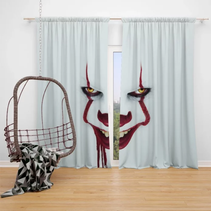 It Chapter Two Film Pennywise White Window Curtain