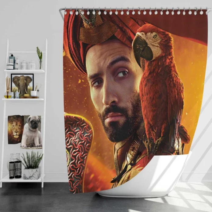 Jafar Marwan Kenzari In Aladdin Movie Bath Shower Curtain