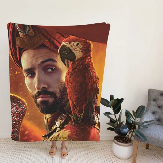 Jafar Marwan Kenzari In Aladdin Movie Fleece Blanket