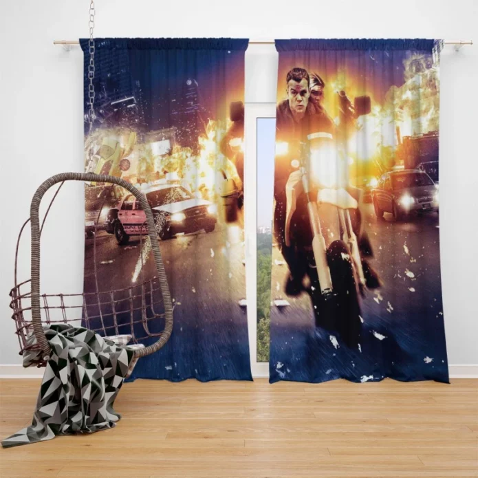 Jason Bourne Movie Window Curtain