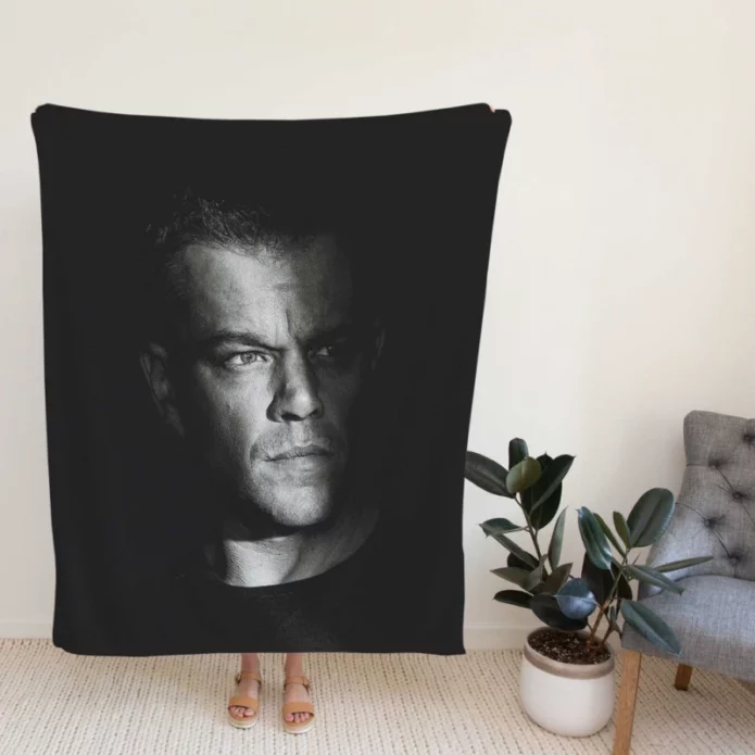 Jason Bourne Thriller Movie Fleece Blanket
