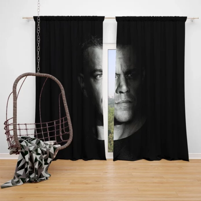 Jason Bourne Thriller Movie Window Curtain