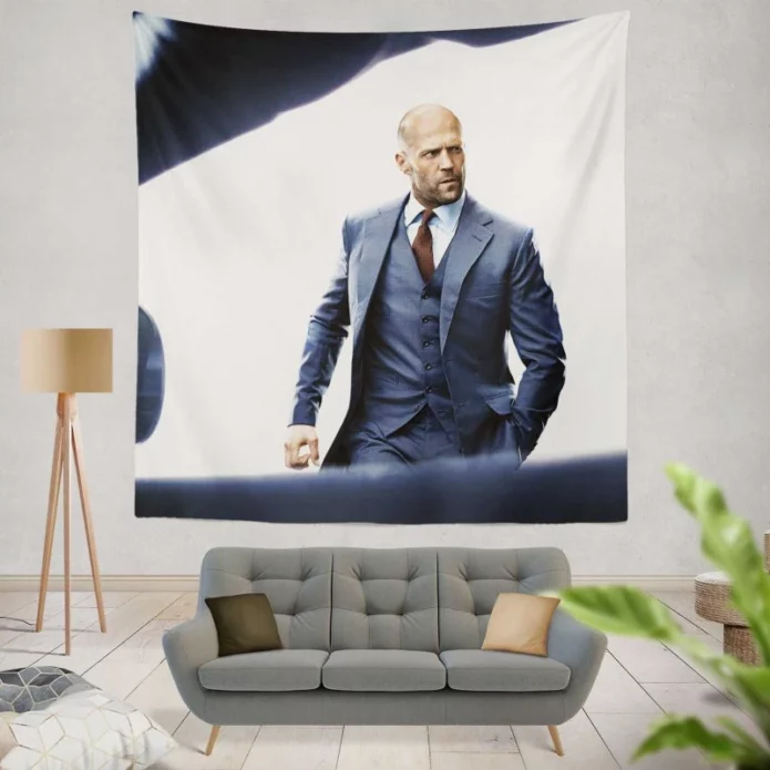 Jason Statham in Fast & Furious Presents Hobbs & Shaw Movie Wall Hanging Tapestry