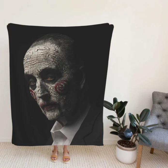 Jigsaw Movie Saw Tobin Bell Fleece Blanket