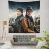 John Cusack and Samuel L Jackson in Cell Movie Wall Hanging Tapestry