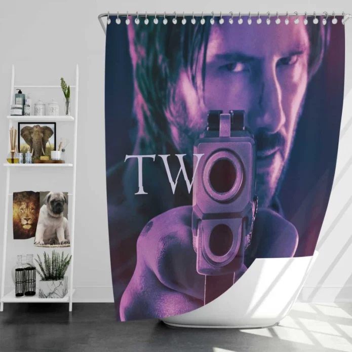 John Wick Chapter 2 Movie Bath Shower Curtain