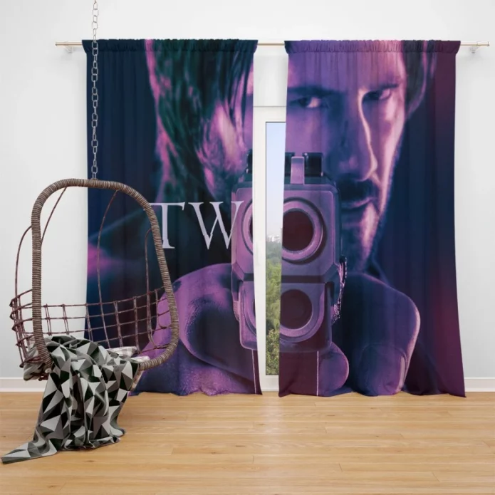 John Wick Chapter 2 Movie Window Curtain