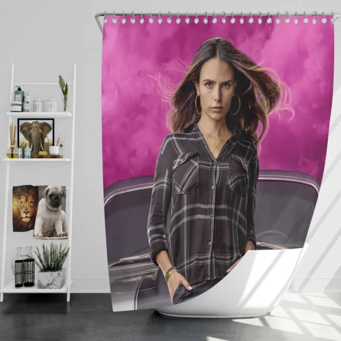 Jordana Brewster Mia Toretto Fast & Furious 9 Movie Bath Shower Curtain