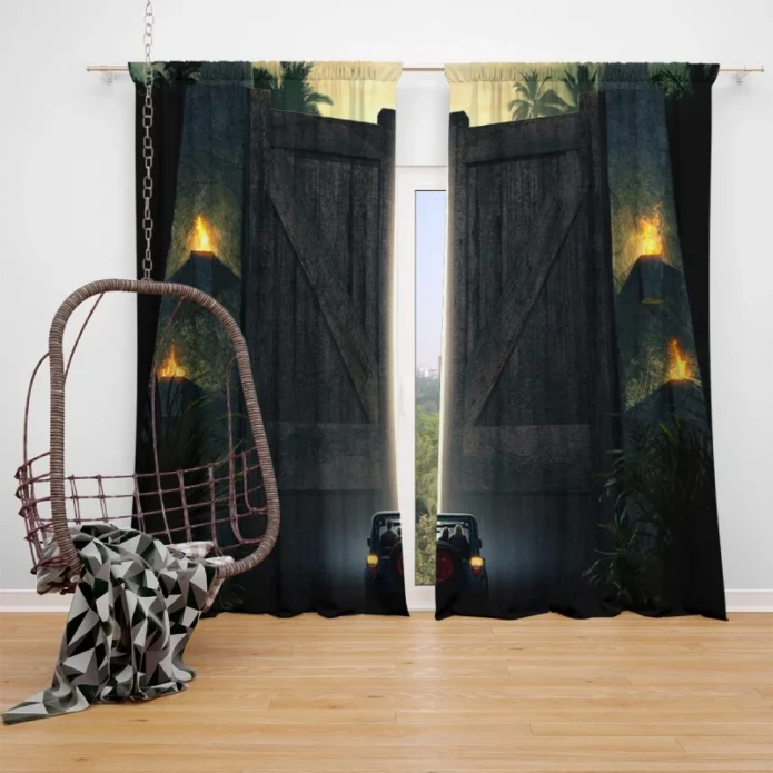 Jurassic Park Movie Window Curtain