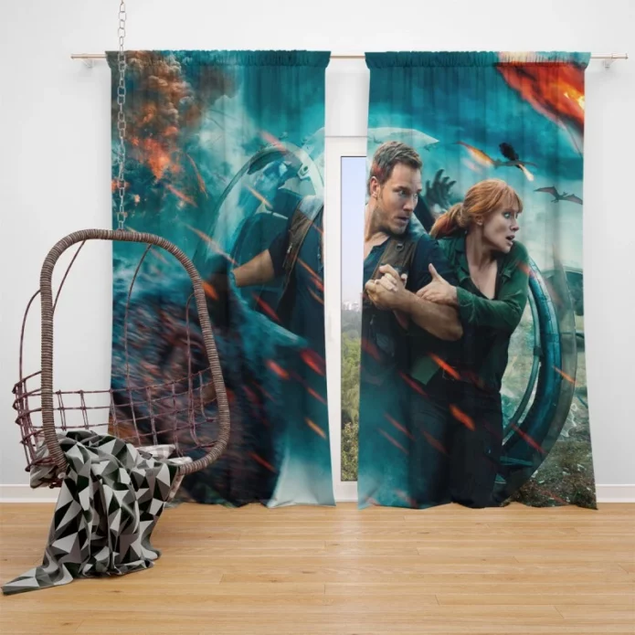 Jurassic World Fallen Kingdom Movie Bryce Dallas Howard Window Curtain