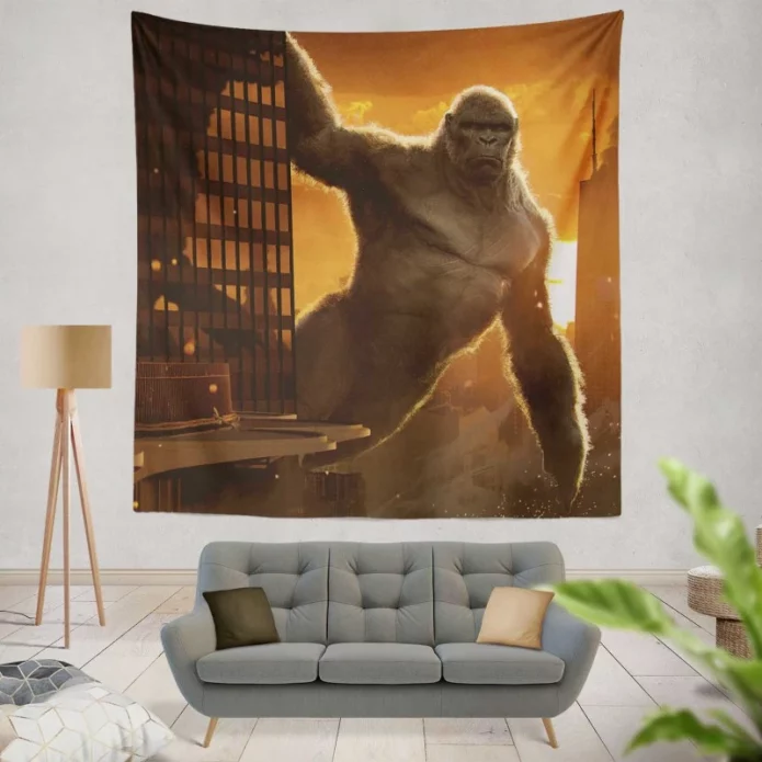 KONG VS GODZILLA Movie King Kong Wall Hanging Tapestry