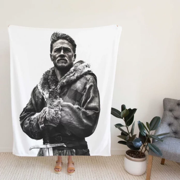 King Arthur Legend of the Sword Movie Charlie Hunnam Fleece Blanket