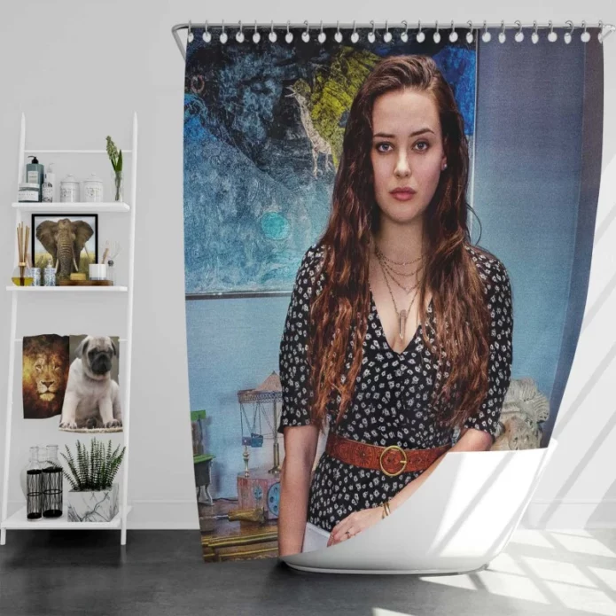 Knives Out Movie Katherine Langford Bath Shower Curtain