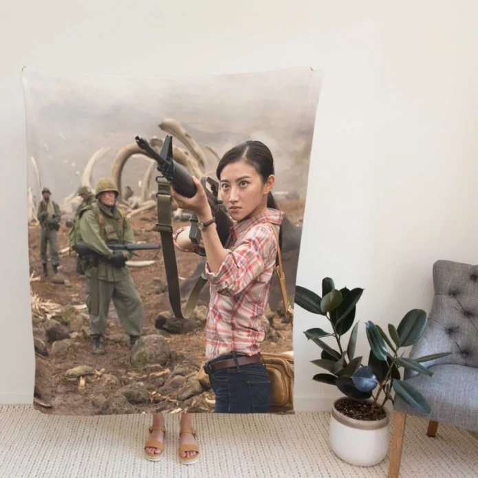 Kong Skull Island Movie Jing Tian Fleece Blanket