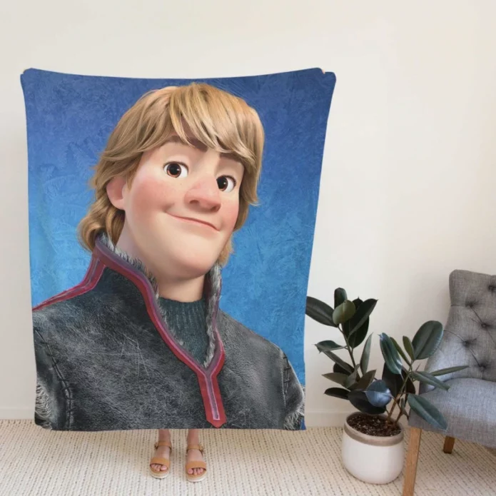 Kristoff in Frozen Disney Movie Fleece Blanket