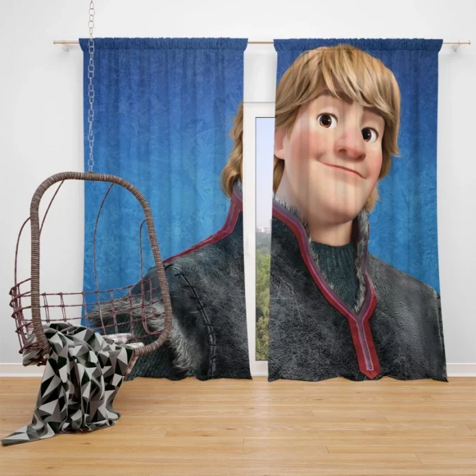Kristoff in Frozen Disney Movie Window Curtain