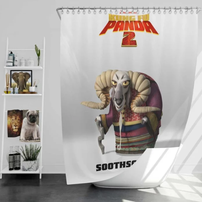 Kung Fu Panda 2 Movie Soothsayer Bath Shower Curtain