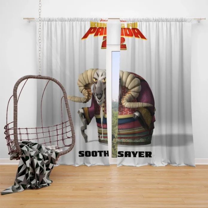 Kung Fu Panda 2 Movie Soothsayer Window Curtain